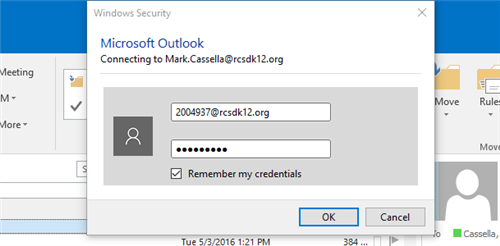 credentials prompt 