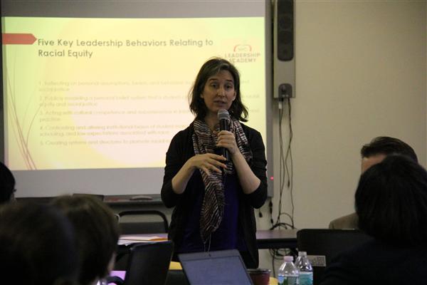 Member of NYCLA addressing Principals 