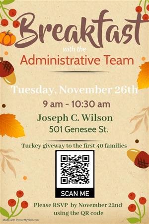 Breakfast with Administrative Team