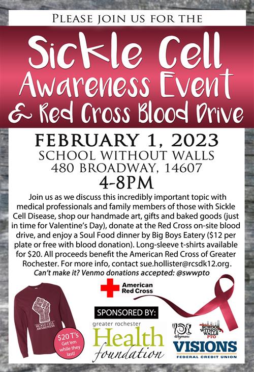 SWW Sickle Cell Event & Blood Drive / Event Flyer