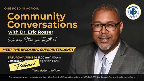 The June 14th Community Conversation has been postponed!