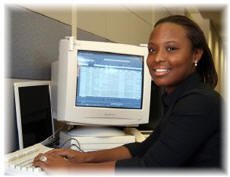 girl at computer
