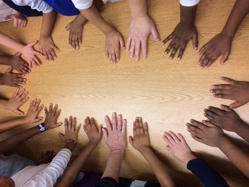 children's hands 