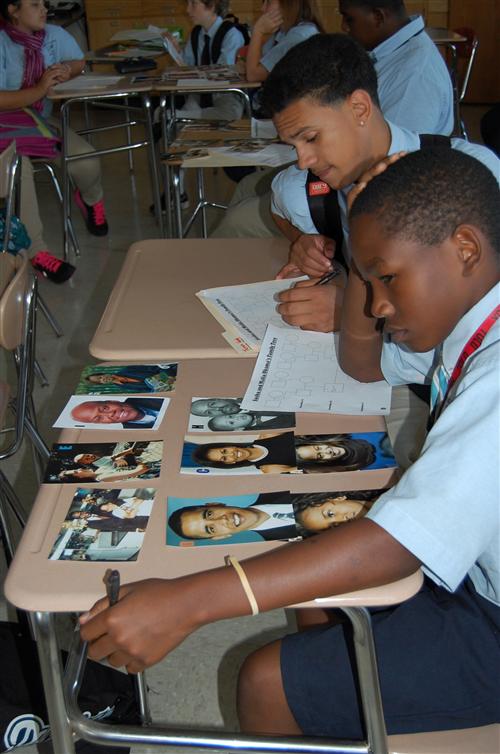 students working 