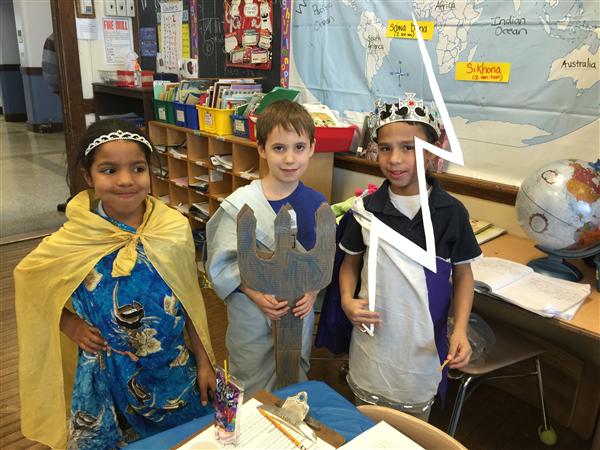 Children in costumes 