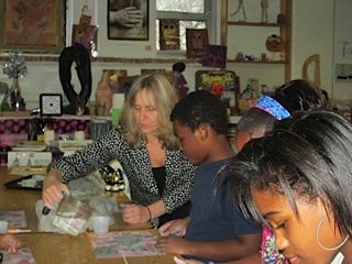 Ms. Houghton's art class 