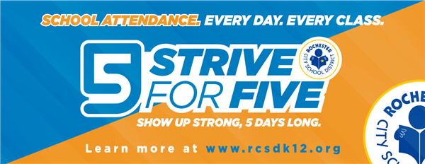 Strive for 5: Attend 5 days a week. Every Class.