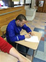 Male Student Working 