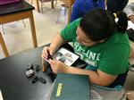 Female Student Working 