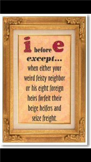 I before E 