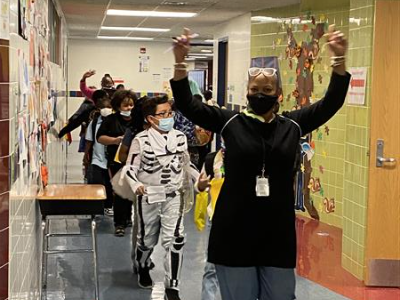 Classroom trick-or-treating
